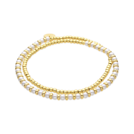 PULSERA DORADA CON PERLAS