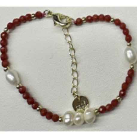 PULSERA ROJA Y BLANCA