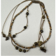 PULSERA CUERO Y PIEDRAS