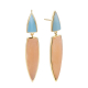 PENDIENTES AMAZONITA Y CALCITA PEACH