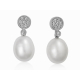 PENDIENTES PLATA Y PERLA