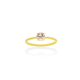 ANILLO ORO Y MORGANITA