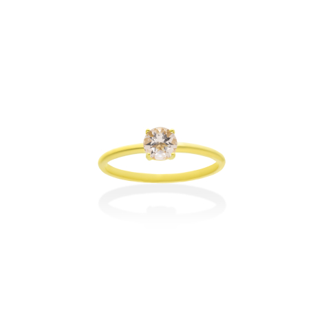 ANILLO ORO Y MORGANITA