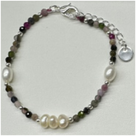 PULSERA PERLAS Y COLORES