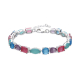 PULSERA PLATA COLORES