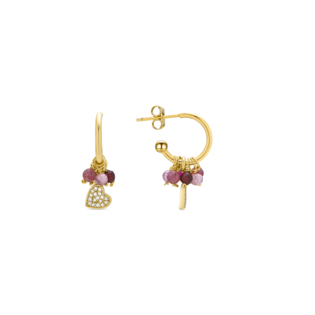 PENDIENTES ARO CON CORAZON