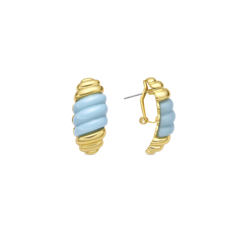 PENDIENTES DORADOS TURQUESA