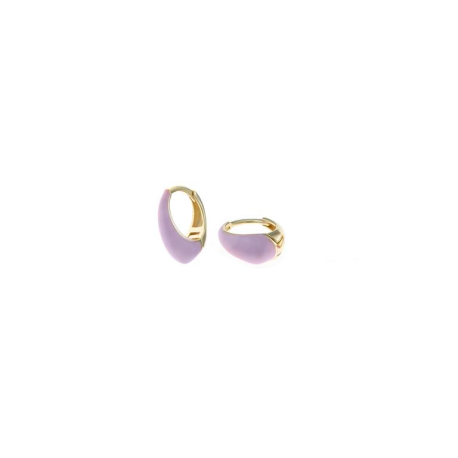 PENDIENTE ARO MORADO