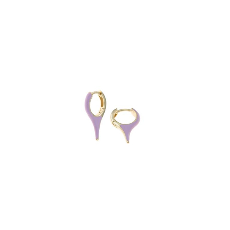 PENDIENTES ARO MORADO