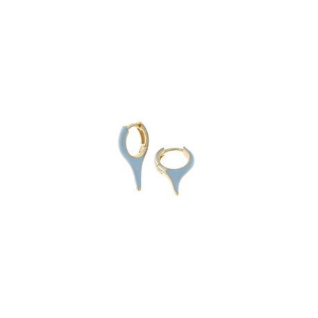 PENDIENTES ARO AZUL