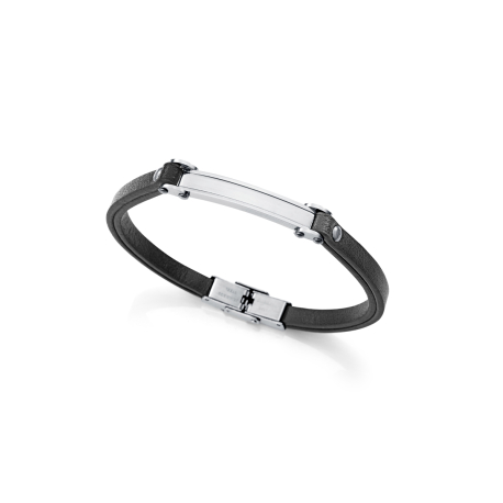 PULSERA CUERO Y ACERO