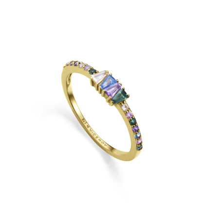 ANILLO DORADO PIEDRAS