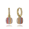 PENDIENTES DORADOS Y COLOR