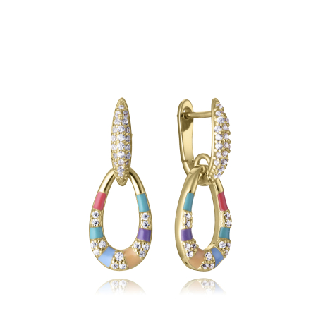 PENDIENTES DORADOS Y COLORES