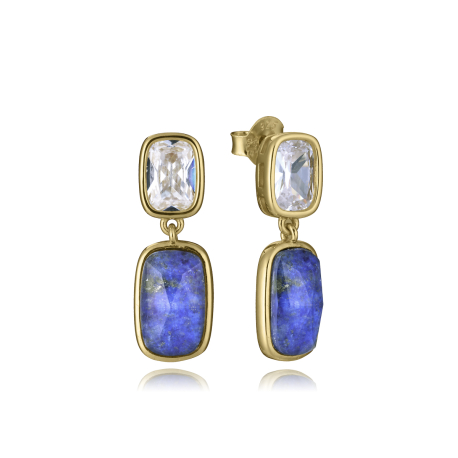 PENDIENTES BLANCO Y AZUL