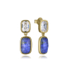 PENDIENTES BLANCO Y AZUL