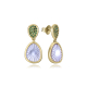 PENDIENTES BLANCOS Y VERDES