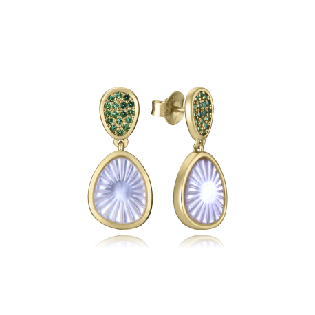 PENDIENTES BLANCOS Y VERDES
