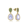 PENDIENTES BLANCOS Y VERDES