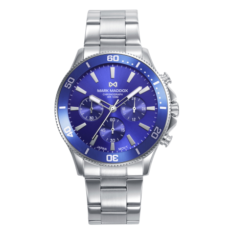 RELOJ ACERO ESFERA AZUL