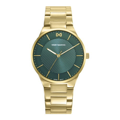 RELOJ DORADO ESFERA VERDE