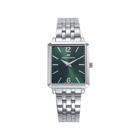 RELOJ ACERO CUADRADO
