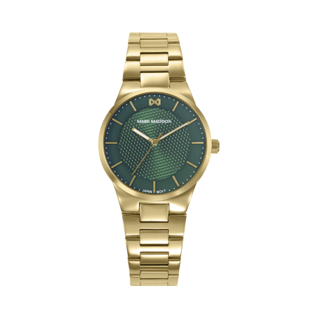 RELOJ DORADO Y VERDE