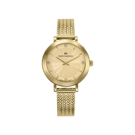 RELOJ DORADO MALLA 