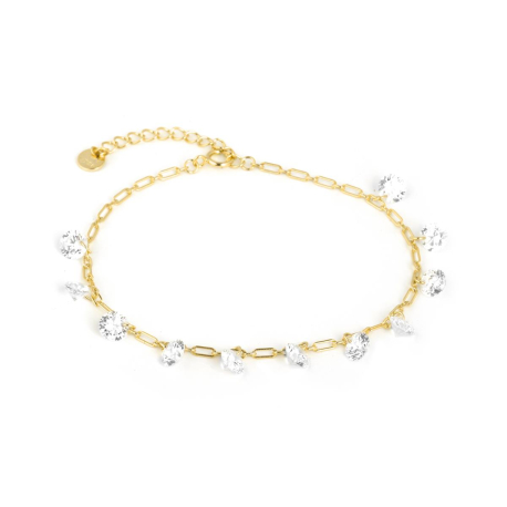 PULSERA DORADA CIRCONITAS 