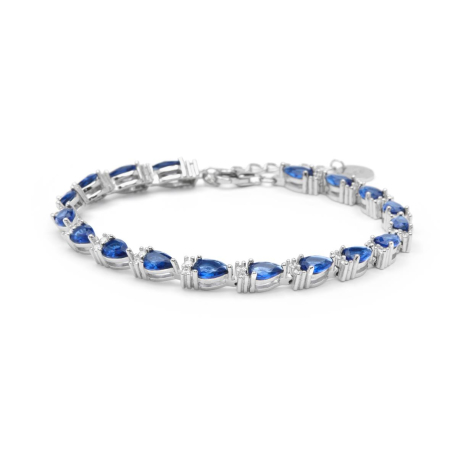 PULSERA CIRCONITAS AZULES