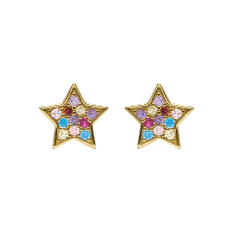 PENDIENTES ESTRELLA COLORES