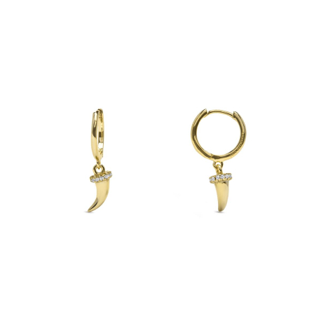 PENDIENTES ARO COLMILLO