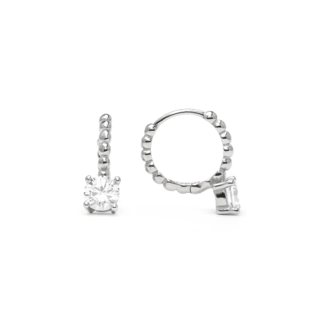PENDIENTES ARO BOLITAS CIRCONITA