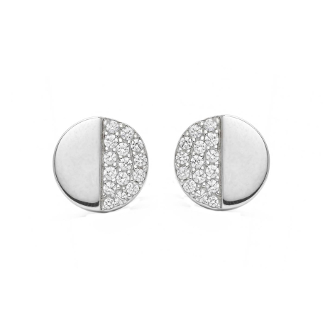 PENDIENTES CIRCULO PLATA