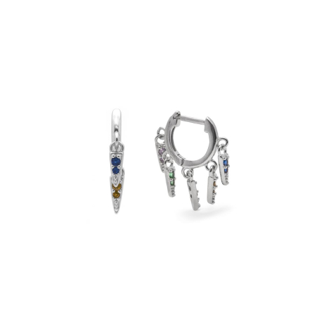 PENDIENTES ARO PLATA