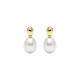 PENDIENTES DORADOS Y PERLA