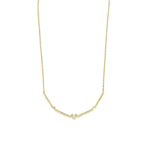 COLLAR DORADO Y CIRCONITA