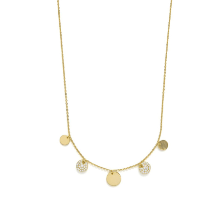COLLAR DORADO CON CHAPAS