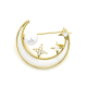 BROCHE DORADO LUNA Y ESTRELLAS