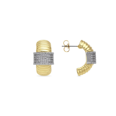 PENDIENTES DORADOS CON CIRCONITAS