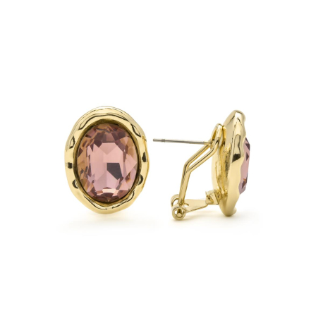PENDIENTES PIEDRA MARRON