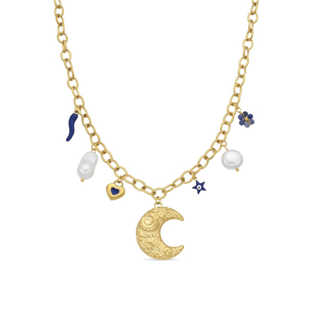 COLLAR LUNA DORADA