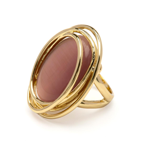 ANILLO PIEDRA MARRON