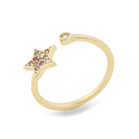 ANILLO DORADO ESTRELLA