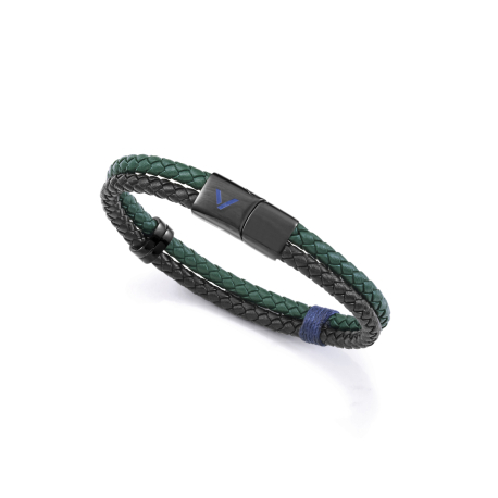 PULSERA NEGRA Y VERDE