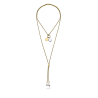 COLLAR CUERO Y PIEDRAS