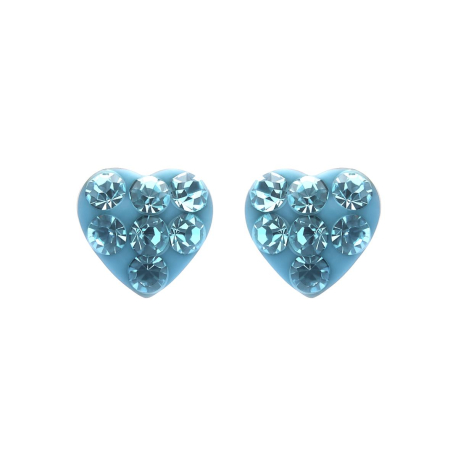 PENDIENTES CORAZON AZUL