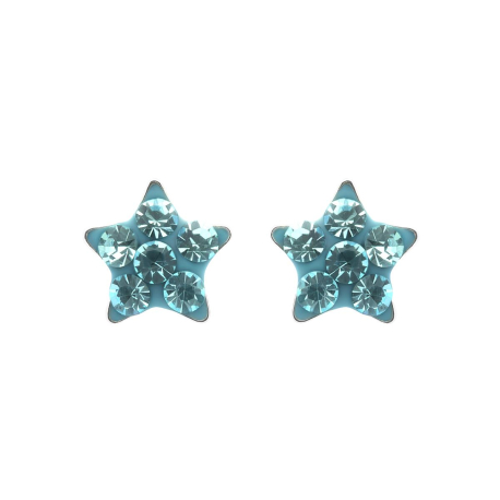 PENDIENTES ESTRELLA AZUL