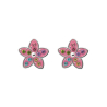 PENDIENTES FLOR ROSA