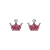 PENDIENTES CORONAS ROSAS